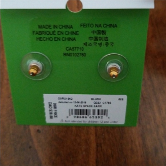 ♠️ NEW Kate Spade Rose Gold Pearl Earrings - Picture 3 of 5